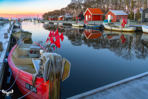 14124 - Sunrise at Stauning Havn harbour
