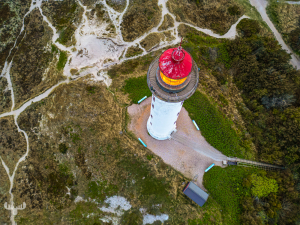 14475 - Nr.Lyngvig Fyr lighthouse from above